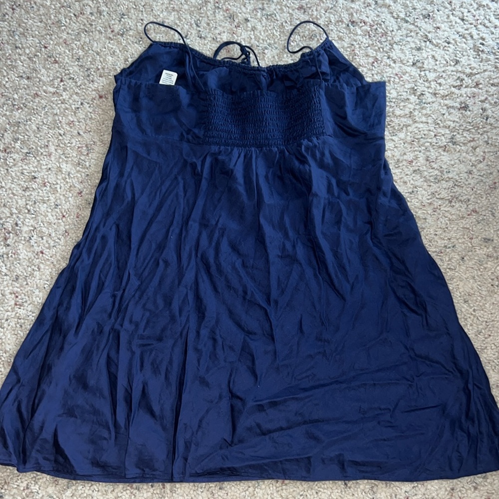 Vintage Pink Elegant Navy Blue Women's Top Size XL - Picture 4 of 4